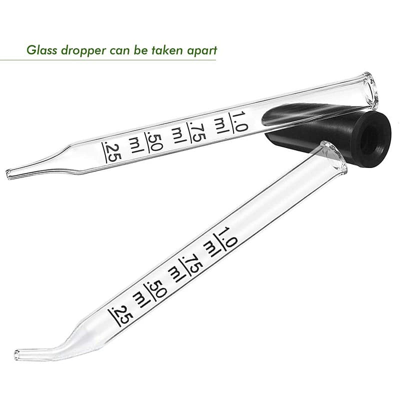 1ml Glass Graduated Dropper Measuring Pipette Essential Oil Dropper 3
