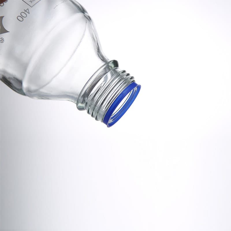 Reagent Bottle with Blue Cap Glass Bottle Chemistry Lab Screw Vial 6