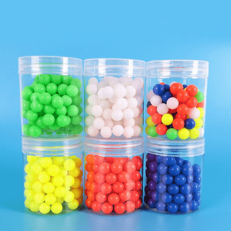 100pcs Colorful Plastic Balls 10mm Solid Ball for Elementary School Math Learning 3