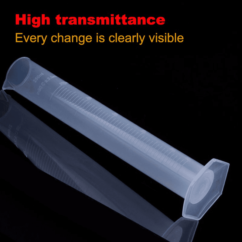 Plastic Measuring Cylinder Laboratory Test Graduated Tube 3