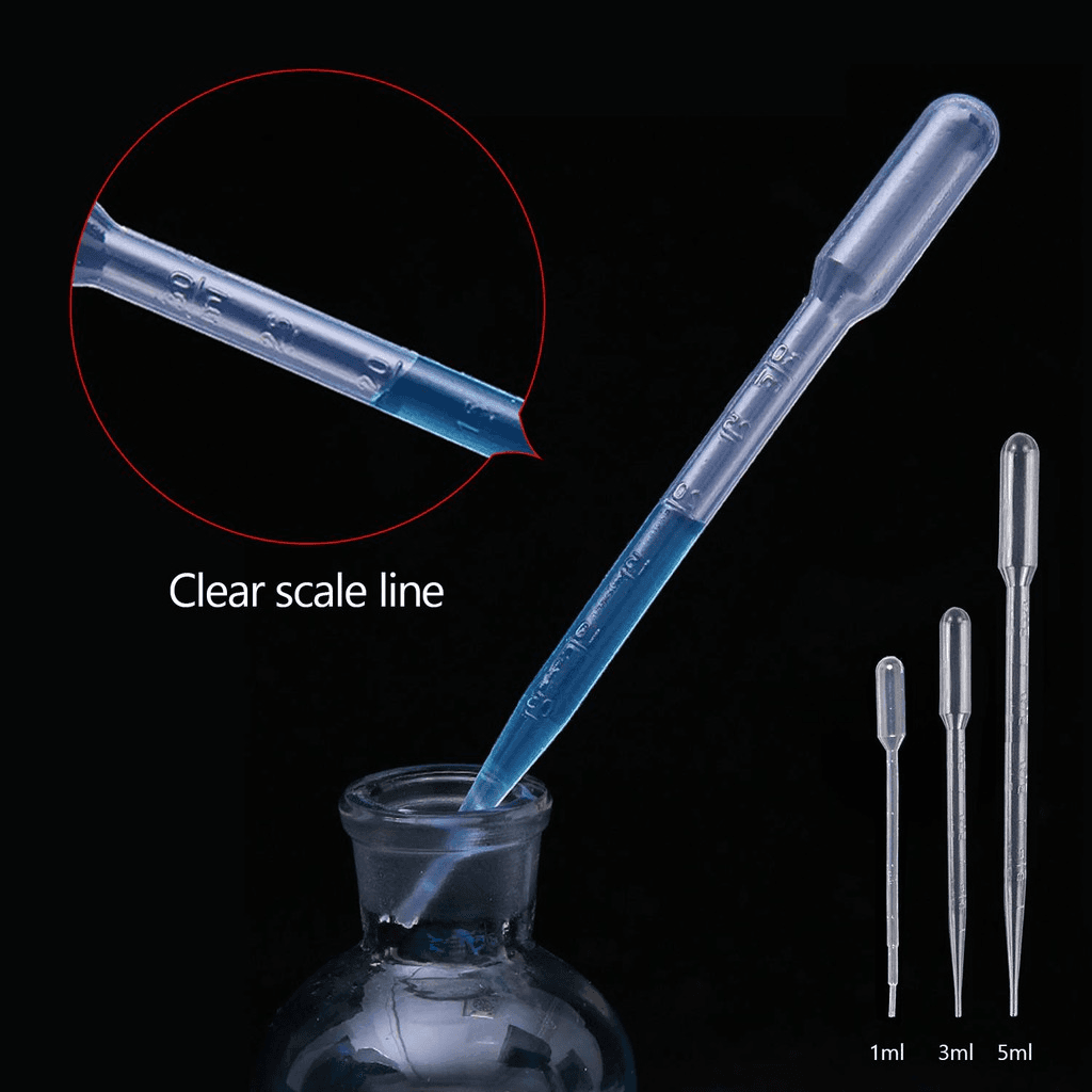 Plastic Disposable Pipettes Transparent Graduated Transfer Pipettes Droppers 3