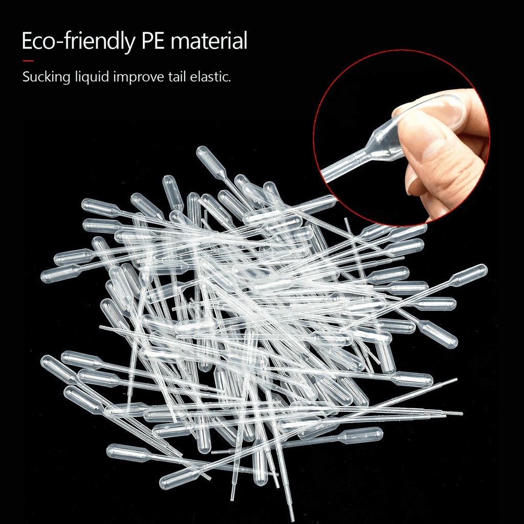 Plastic Disposable Pipettes Transparent Graduated Transfer Pipettes Droppers 5