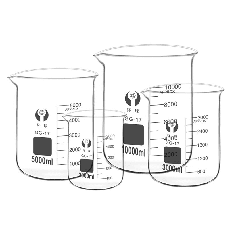 Borosilicate Glass Beaker High Temperature Resistance Graduated Beaker 5