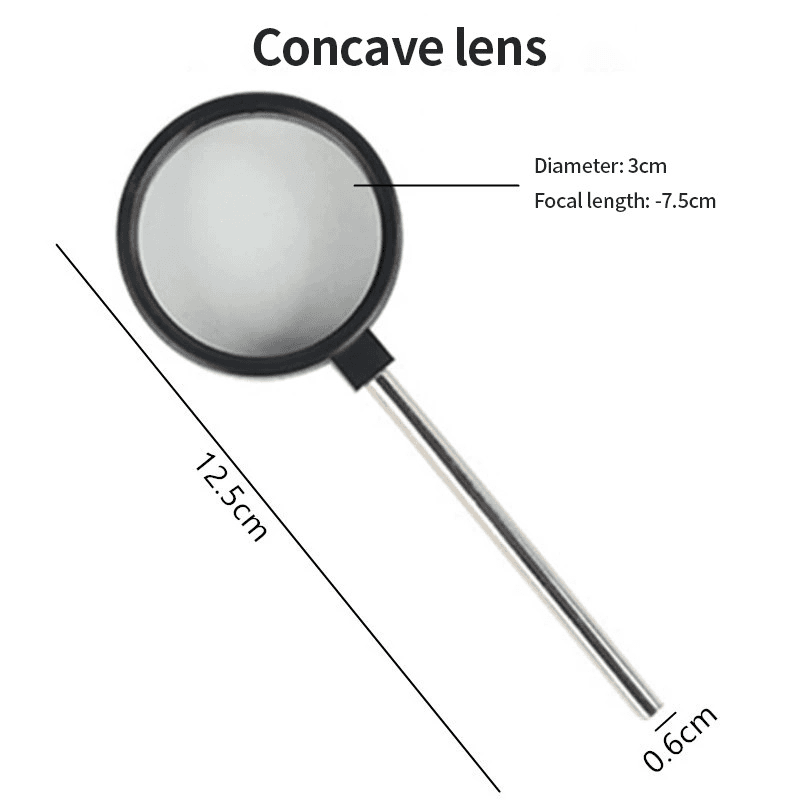 Handheld Convex Lens Concave Lens Physical Optics Experimental Equipment 5