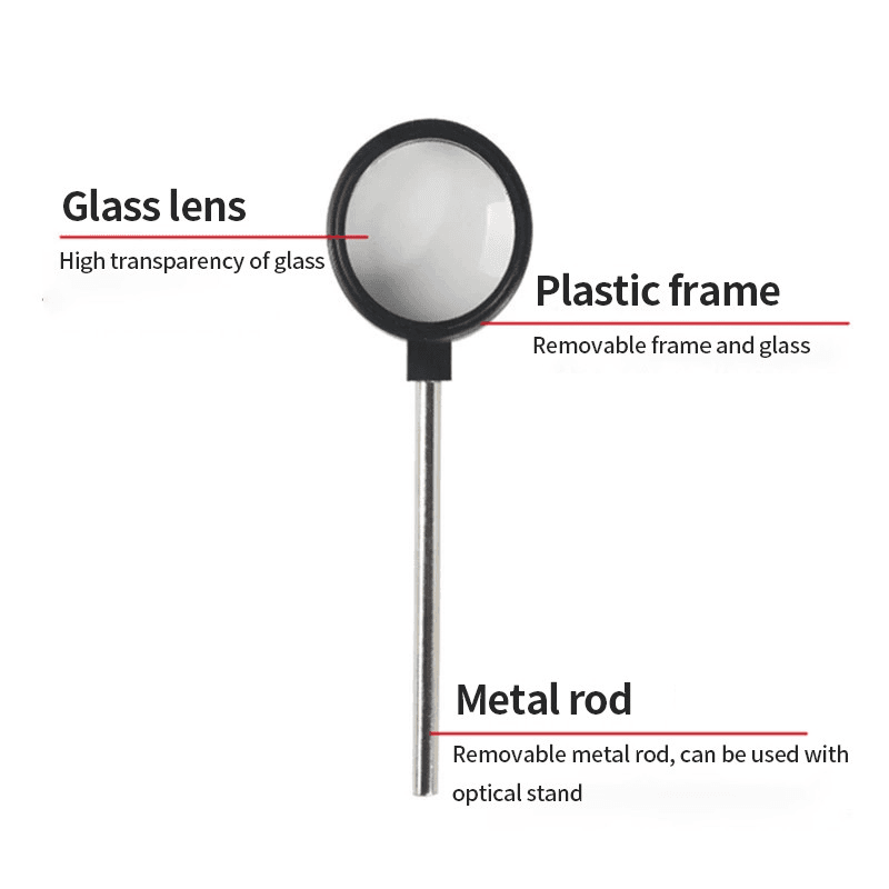 Handheld Convex Lens Concave Lens Physical Optics Experimental Equipment 2