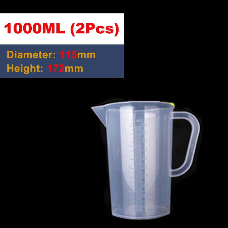 Plastic Measuring Cup Jug for Kitchen Laboratory 7