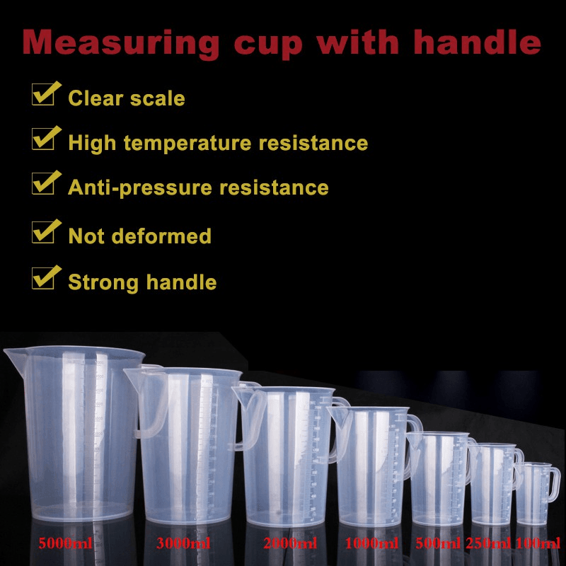 Plastic Measuring Cup Jug for Kitchen Laboratory 3