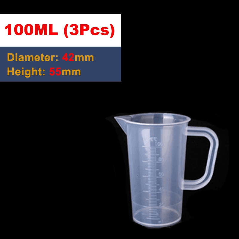 Plastic Measuring Cup Jug for Kitchen Laboratory 5