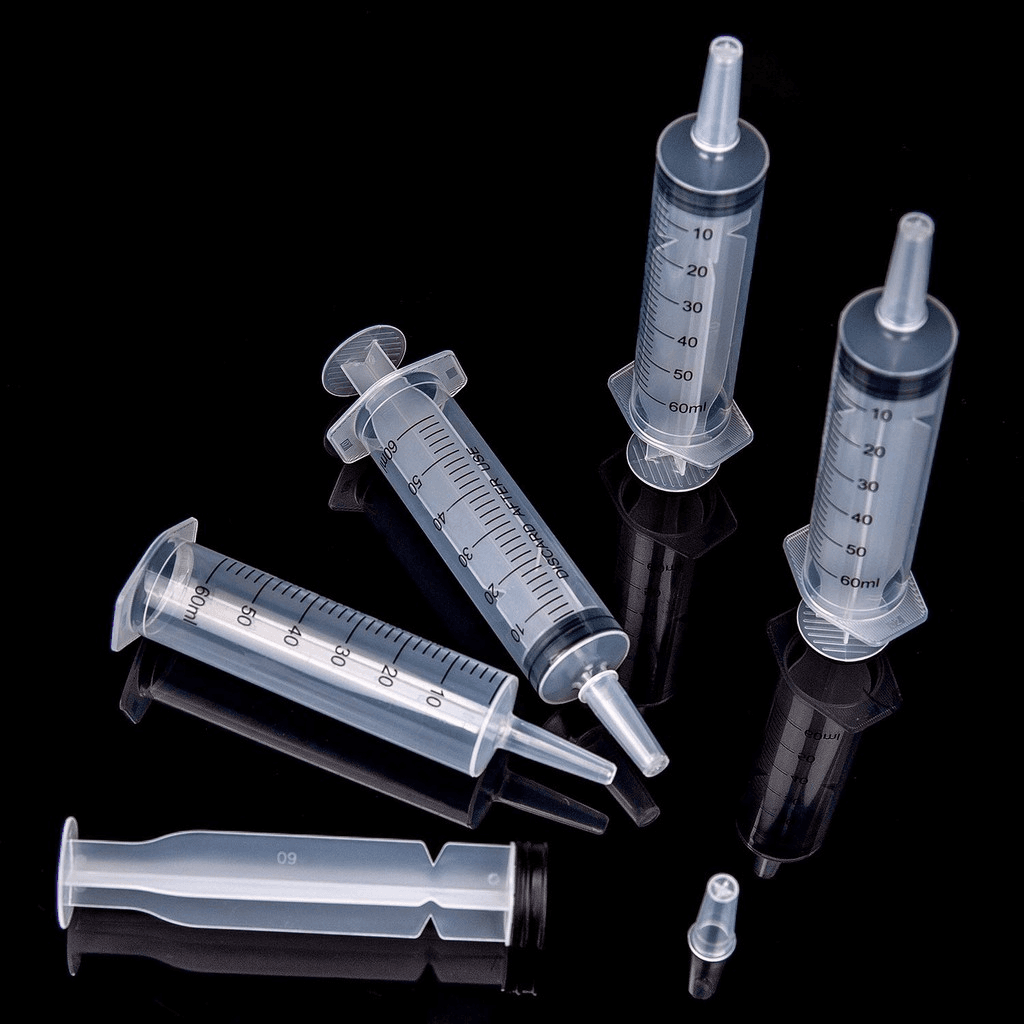 Large Caliber Plastic Syringe for Scientific Labs 3