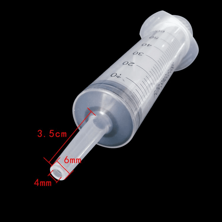Large Caliber Plastic Syringe for Scientific Labs 5