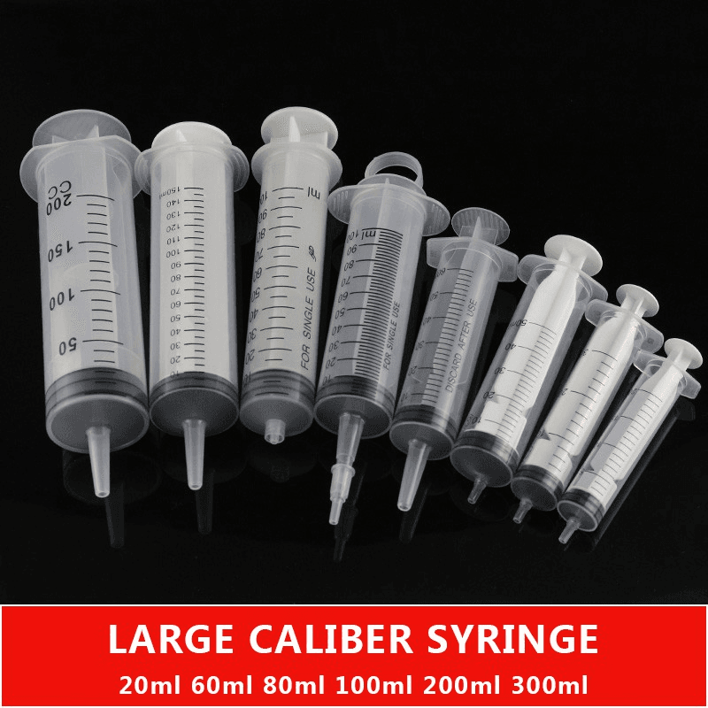 Large Caliber Plastic Syringe for Scientific Labs 2