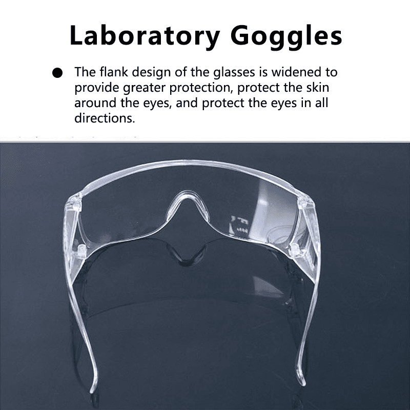 Goggles Lab Splash Proof Anti-impact Safety Goggles Plexiglass Ventilated Glasses 6