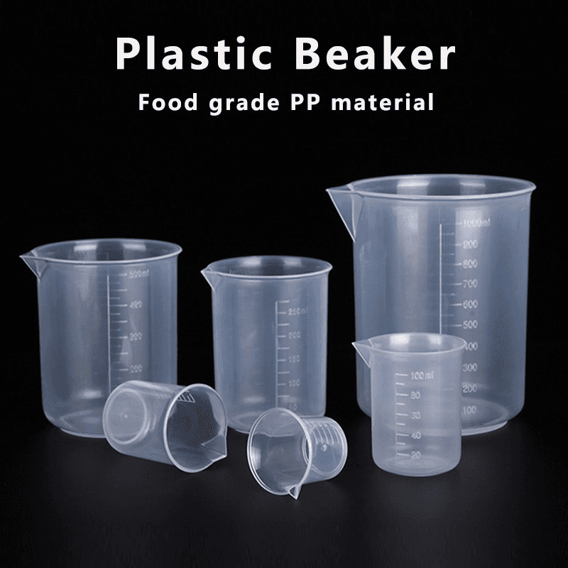 Plastic Beaker Thickened PP Measuring Cup Lab Graduated Beaker 2