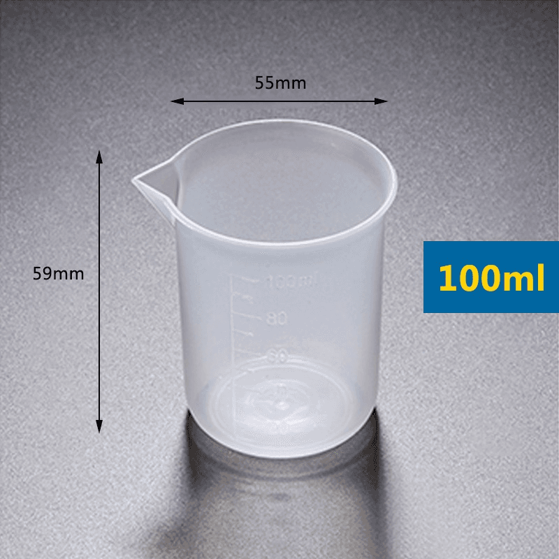 Plastic Beaker Thickened PP Measuring Cup Lab Graduated Beaker 5