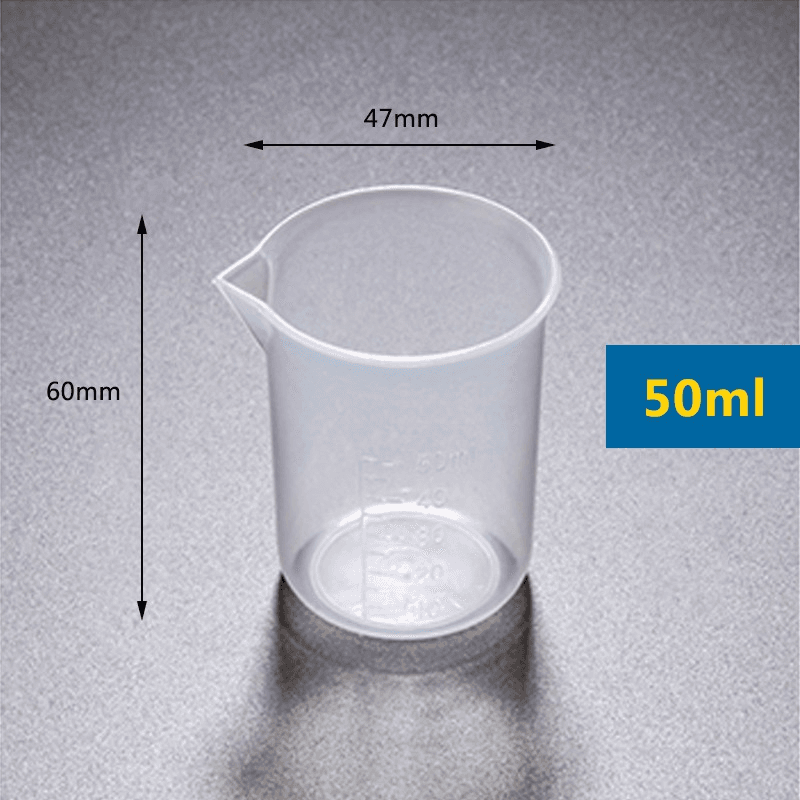 Plastic Beaker Thickened PP Measuring Cup Lab Graduated Beaker 4