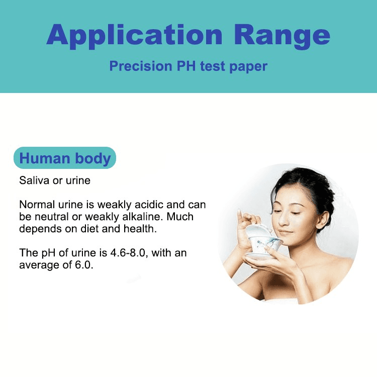 2Pcs Precision PH Test Paper 160 Pages Precision Measurement pH Range 1-14 5