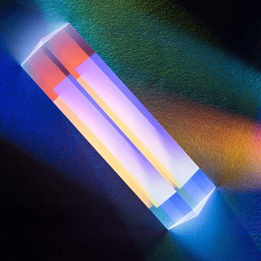 Optical Glass Triple Triangular Prism Refractor Crystal Prism Rainbow Maker 4
