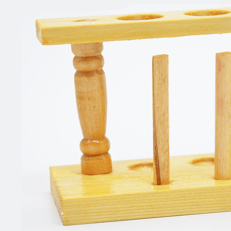 Wood Test Tube Rack Testing Tubes Holder Stand 3