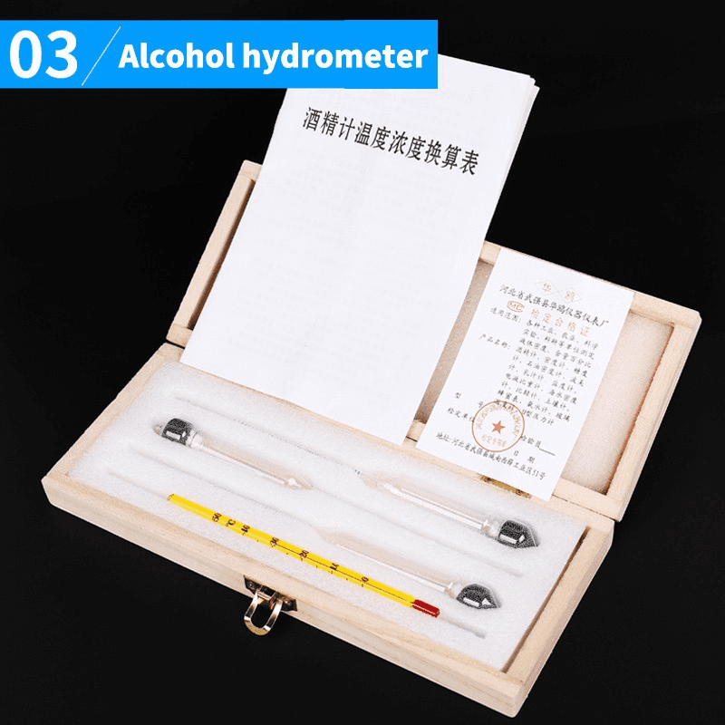 Hydrometer Alcoholmeter for Test Alcohol Concentration Household Alcohol Meter 6