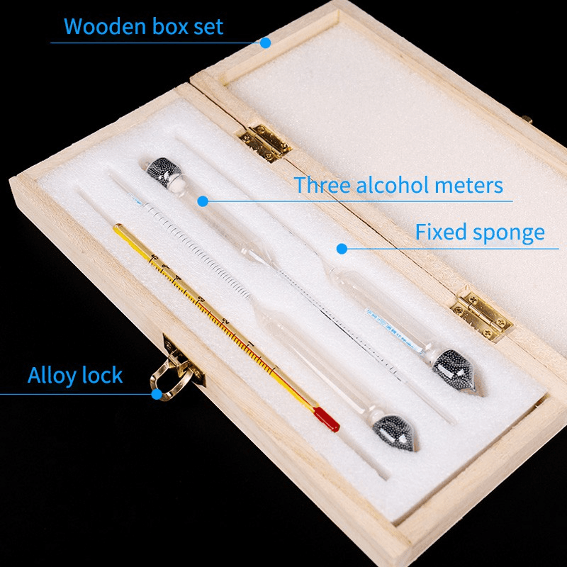 Hydrometer Alcoholmeter for Test Alcohol Concentration Household Alcohol Meter 2