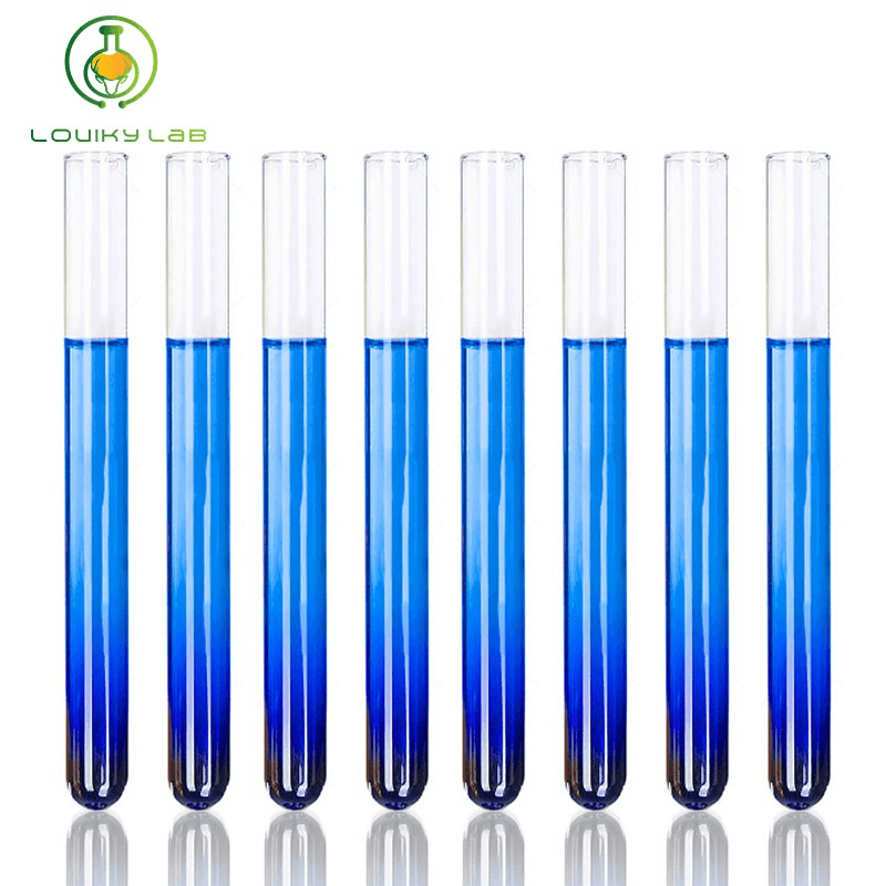 10pcs 75/100/150/200mm Glass Test Tube Set Borolisicate Scientific Tube for Laboratory (Pack of 10)
