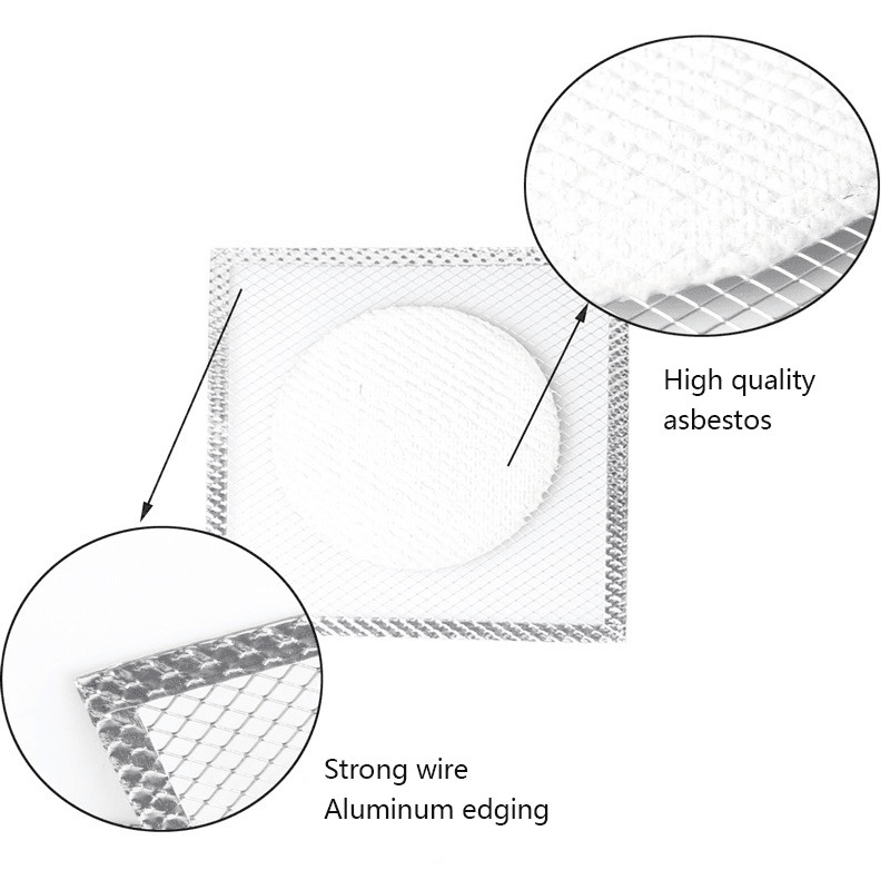 12.5/15/20CM Asbestos Net lab Edging Insulation Net Tripod Mesh Support Heating Net Experiment Equipment 2