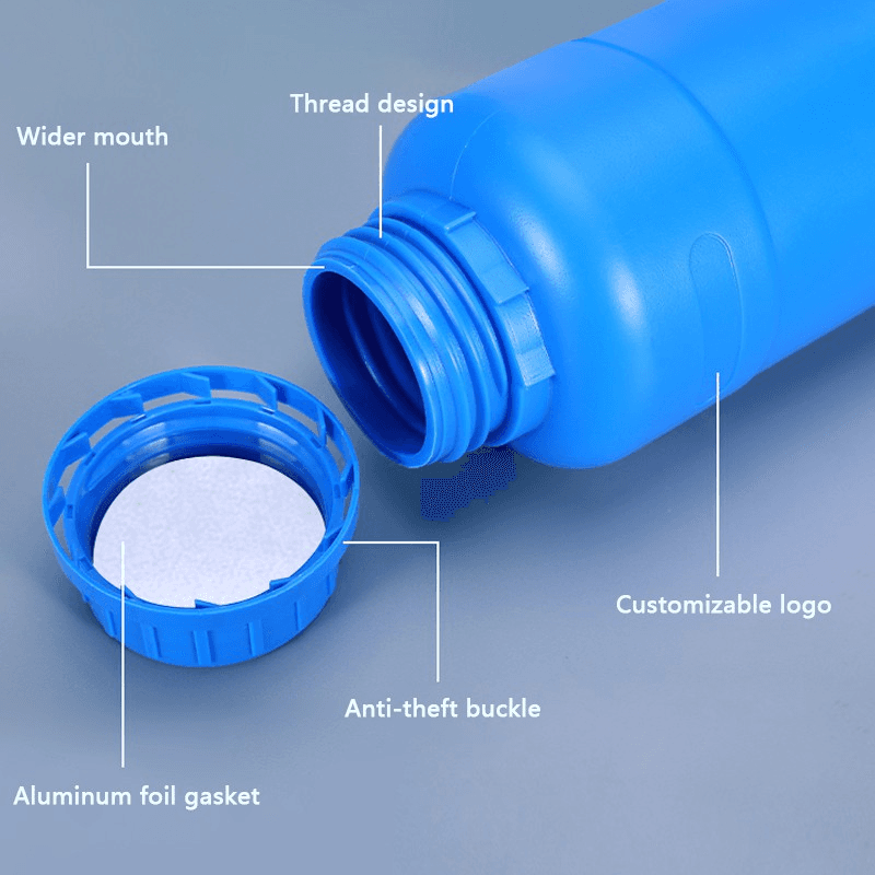 250ml HDPE Bottle with Lid White/Translucent Empty Plastic Bottle Thicken Reagent Bottle Food Grade Liquid Dispensing Bottle 5