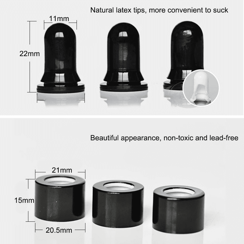 5-100ml Amber Essential Oil Bottle Glass Dropper Bottle Liquid Pipette Empty Bottle 4