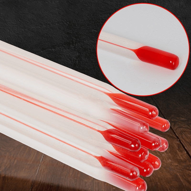 30cm Red Water Glass Rod Thermometer 0 - 100℃ Glass thermometer for Laboratory Home 4