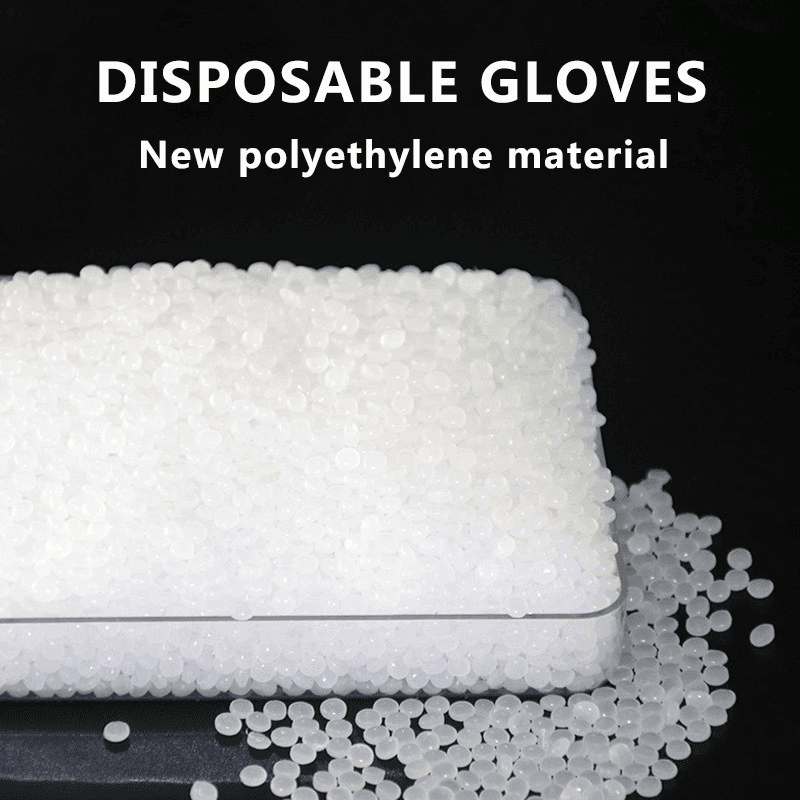 400 Pcs Disposable PE Gloves Individual Package Plastic Gloves Lab Food Grade Hand Gloves 3