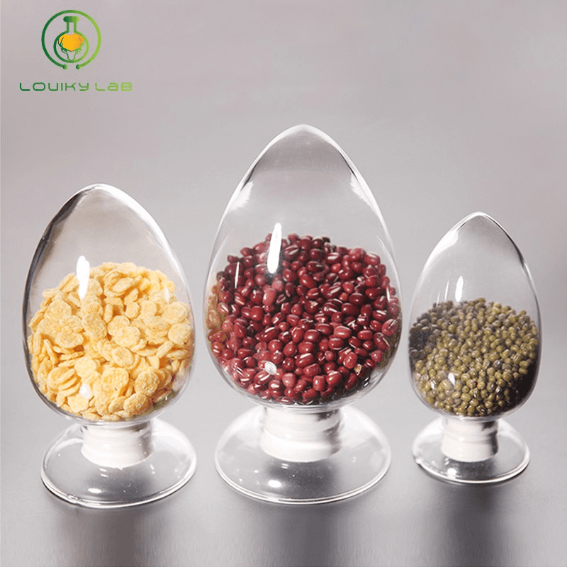 Conical Glass Seed Bottle 125ml 250ml 500ml Transparent Display Bottle with Stopper for Laboratory