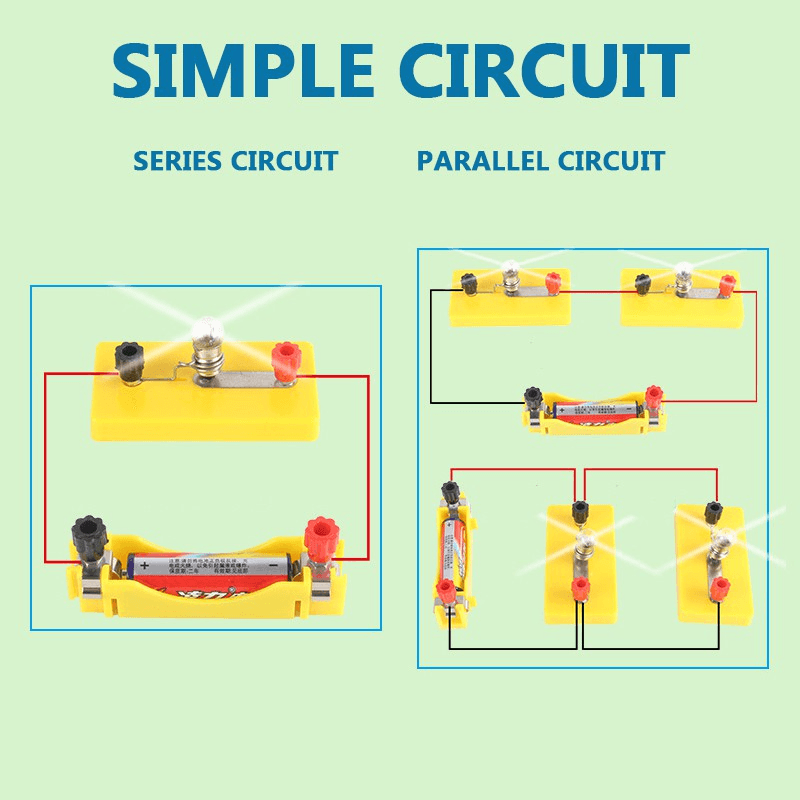 Lab DIY Electric Circuit Physics Experiment Equipment Set Science Project for Laboratory School 4