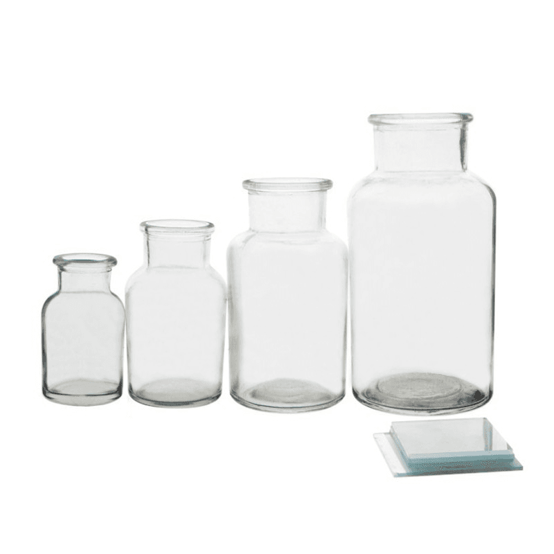 60/125/250/500ml Gas Collecting Bottle with Glass Stopper Glass Gas Cylinder 4